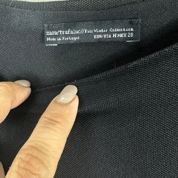 2/$30 Zara Black Casual Shift Dress Size Medium - Picture 11 of 12